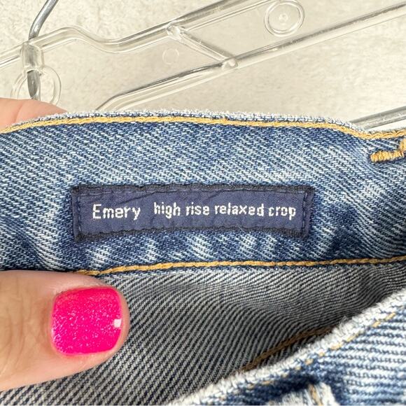 Citizens of Humanity Emery Crop Distressed Relaxed Straight In Heatwave Wash 28 - Picture 9 of 16